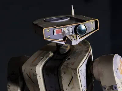 Cyberpunk Robot 3D model purchase