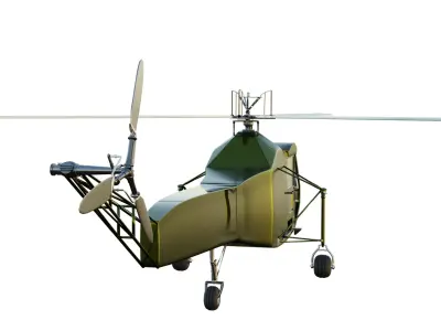 Sikorsky R-4 Helicopter  3D model