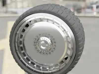 WHEEL FOR CUSTOM TRUCK R2 Front and doubled back 3D print model
