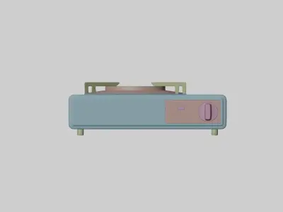 Gas Stove 3D Model 3D model