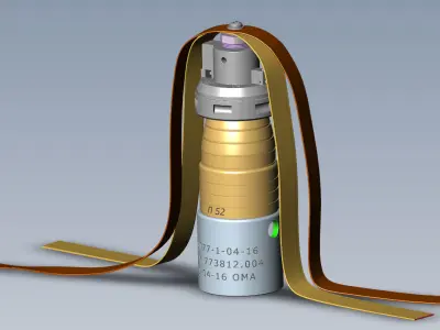 3B30 submunition off artillery cluster  rockets 3D model