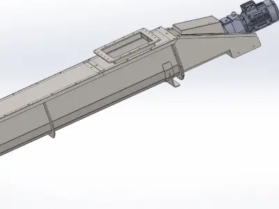 SCREW CONVEYOR 315X2600 mm 3D model