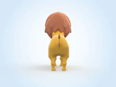 Lion Cartoon 3D model