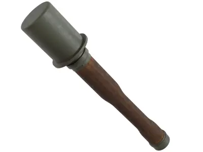Stick Grenade Low-poly 3D model get