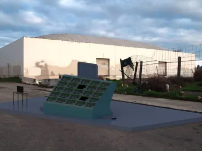 Battery Swapping Machine for ev vehicles 3D model