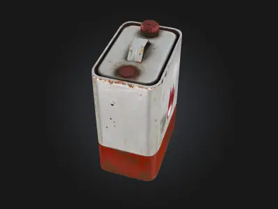 Fuel Canister Render  Rugged Utility for Industrial  3D model
