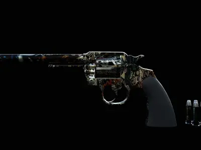 pistol western  Low-poly 3D model