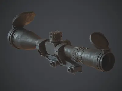 Nightforce NX8 Low-poly 3D model