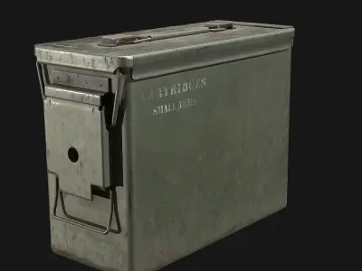 Ammo Box Low-poly 3D model 3