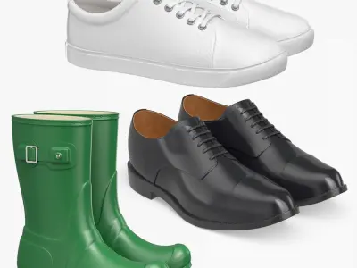Shoes collection 3D model