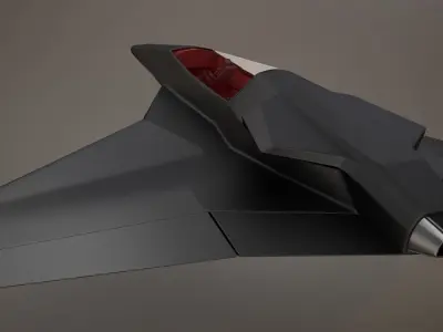  3D HD Spaceship Bomber model 3D model