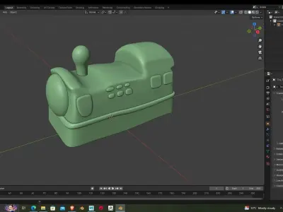 Toy Train and keychain 3D Printing ready 3D print model
