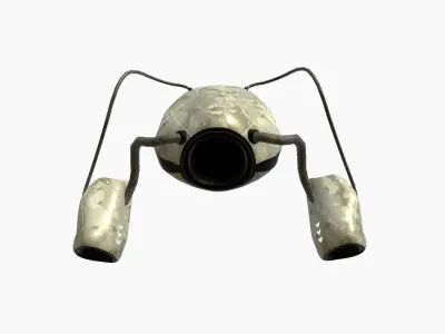 Jetpack H10 Desert Camouflage - SciFi Character Design Low-poly 3D model