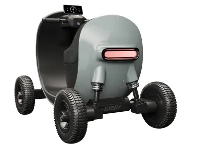Electric mobility scooter GLM 3D model