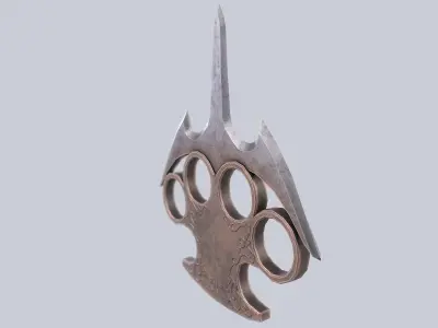 Bladed knuckle Low-poly 3D model purchase