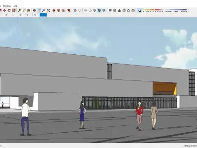 Sketchup Kindergarten 123 3D model