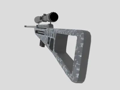 Sniper Rifle 3D model 18
