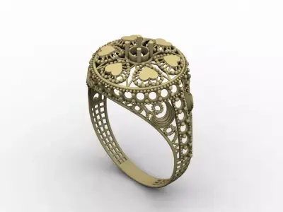 RL 01 TO 50 STONE RINGS COMPETE LOT 3D print model