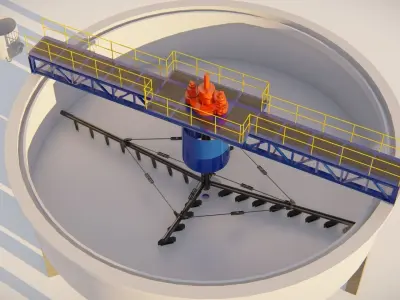 thickener 3D Model 3D model purchase