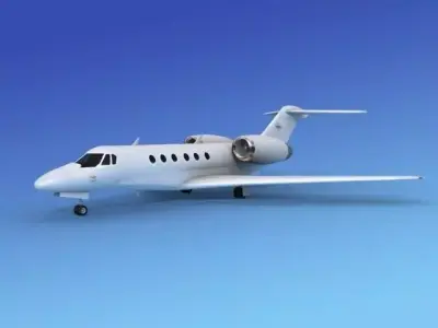 Cessna Citation X Bare Metal 3D model