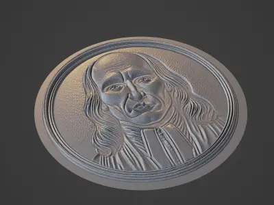 Foucault Medallion 3D print model