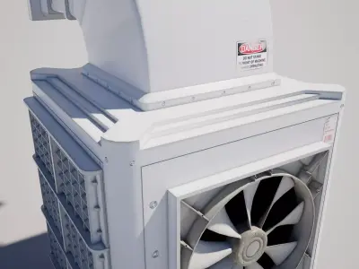  Air Conditioner Low-poly 3D model