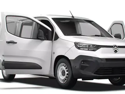 Citroen Berlingo LWB Van HQ Interior 2024 3D model