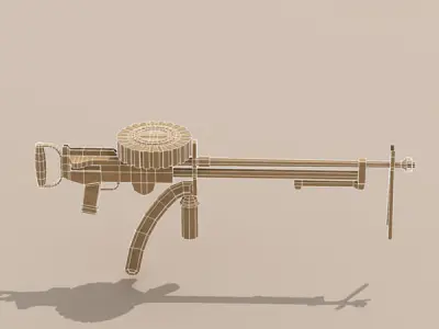 Lewis gun 3D model