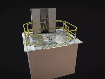 Elevator 04 Low-poly 3D model