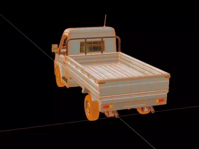 Renault Master Pickup Truck 3D model