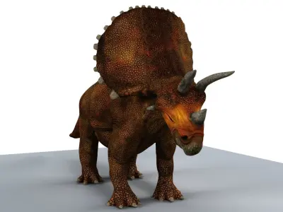 Triceratops dinosaur 3D model shop