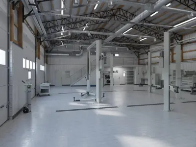 Car Repair Service 3D model