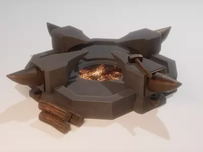 Forge Low-poly 3D model purchase
