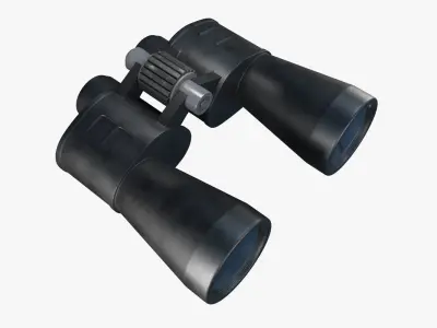 Binoculars Low-poly 3D model 6