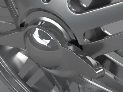 Car tuning wheel 3D model