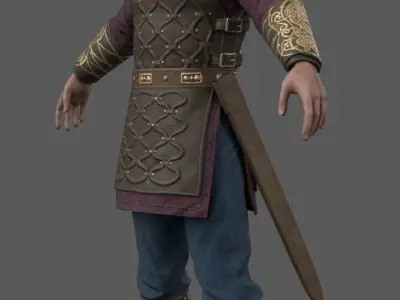 Harald - Viking - Lowpoly Stylized Low-poly 3D model