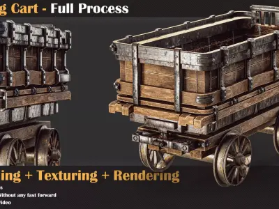 Mining Cart - Full Tutorial   3D model