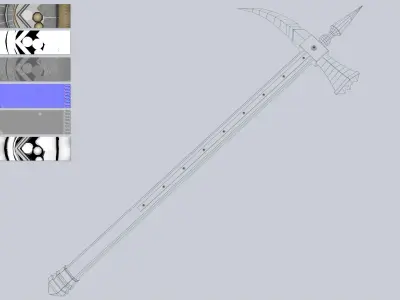 Crowbill Low-poly 3D model