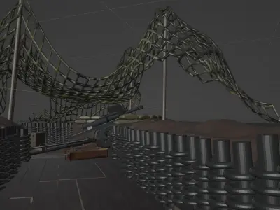 Assault on Brecourt Manor 3D model