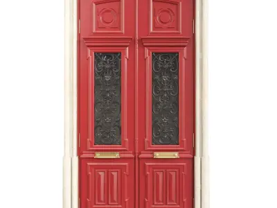 Entrance classic door 109 3D model