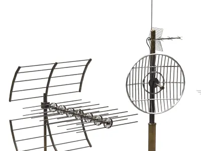 Radio Antenna 3D model get