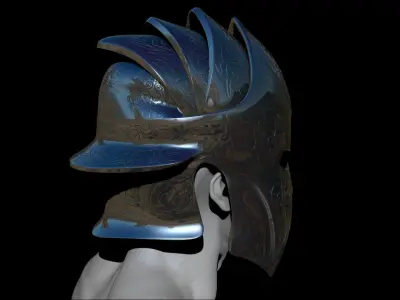 Elite Guardian Helmet Sculpt 3D model