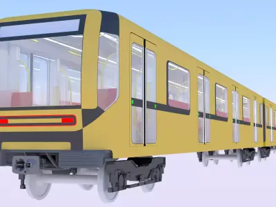 Metro train concept 3D model