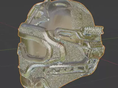 Casque military Low-poly 3D model