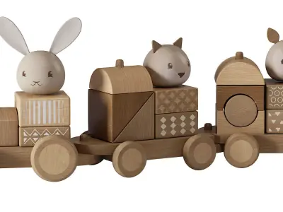 Wooden Toys 02 3D model
