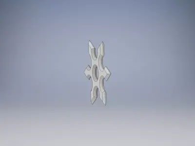 throwing star 3D print model