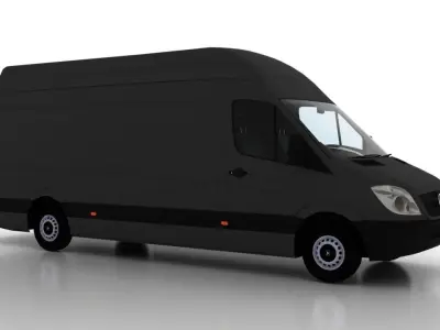 Mercedes Benz Sprinter L3H3 2009 Cargo UK 3D model