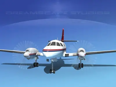 Swearingen SA226-T Merlin III V06 3D model