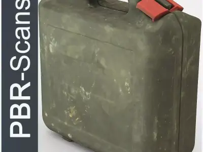 Suitcase High Poly military case - military case 3D model