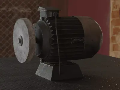 USSR Grinding Motor 4K 3D model